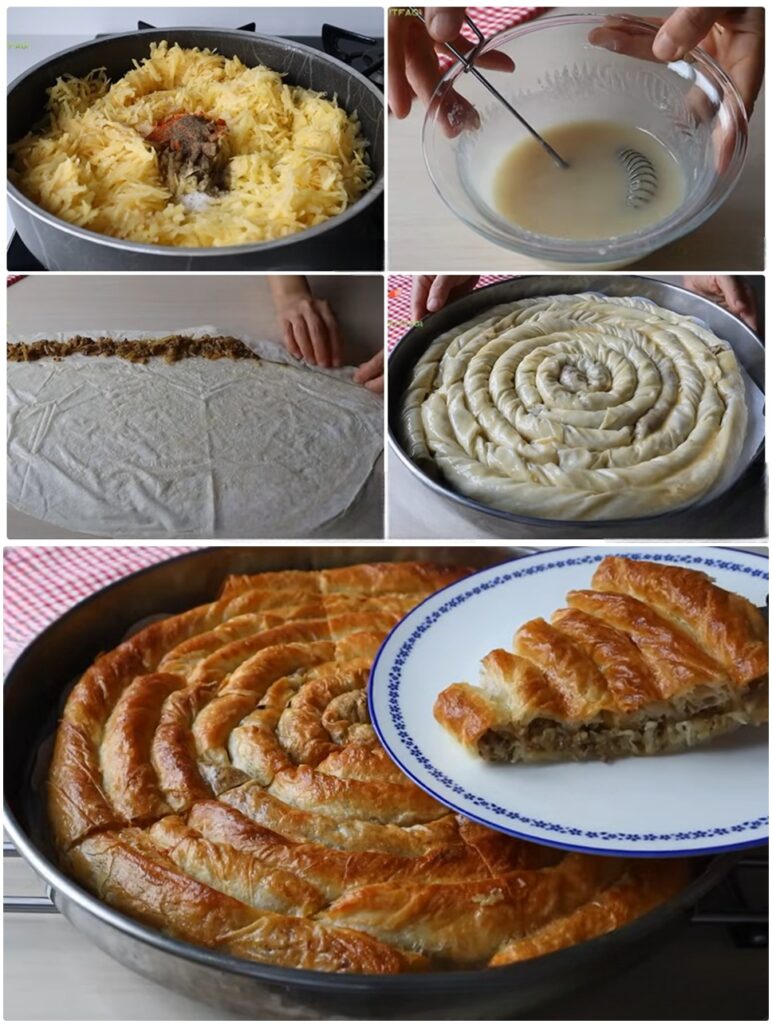 4 Yufkadan 1 Tepsi Börek