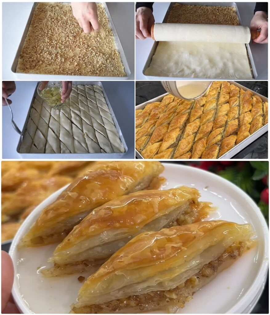 Sadece 4 Bezeyle Kolay Baklava Tarifi